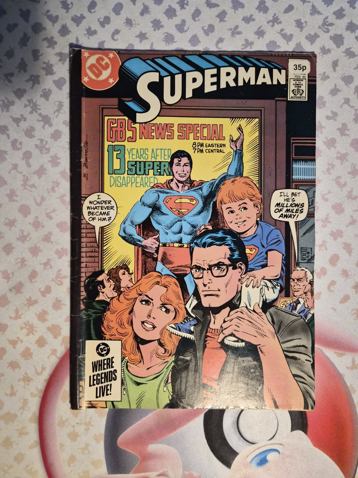 Superman #404 | 1985 | DC Comics | Sticker On Cover