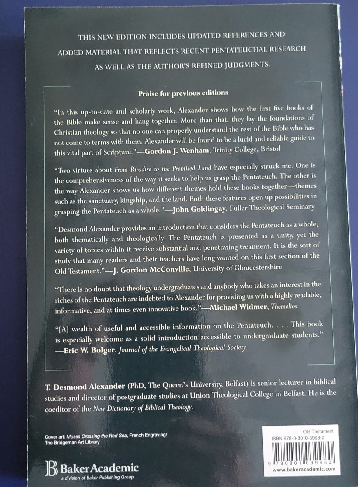 From Paradise to the Promised Land : An Introduction to the Pentateuch by T….