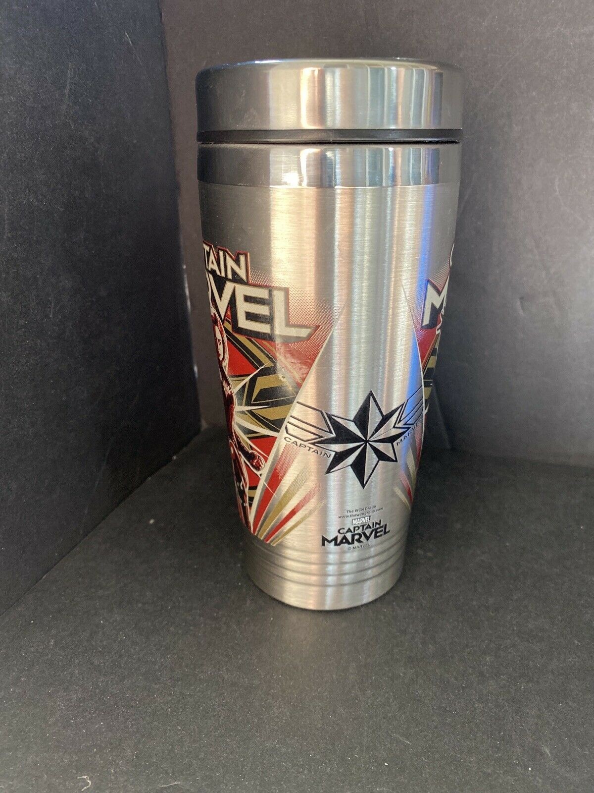 Captain Marvel 16oz Insulated Double Walled Stainless Steel Tumbler NEW