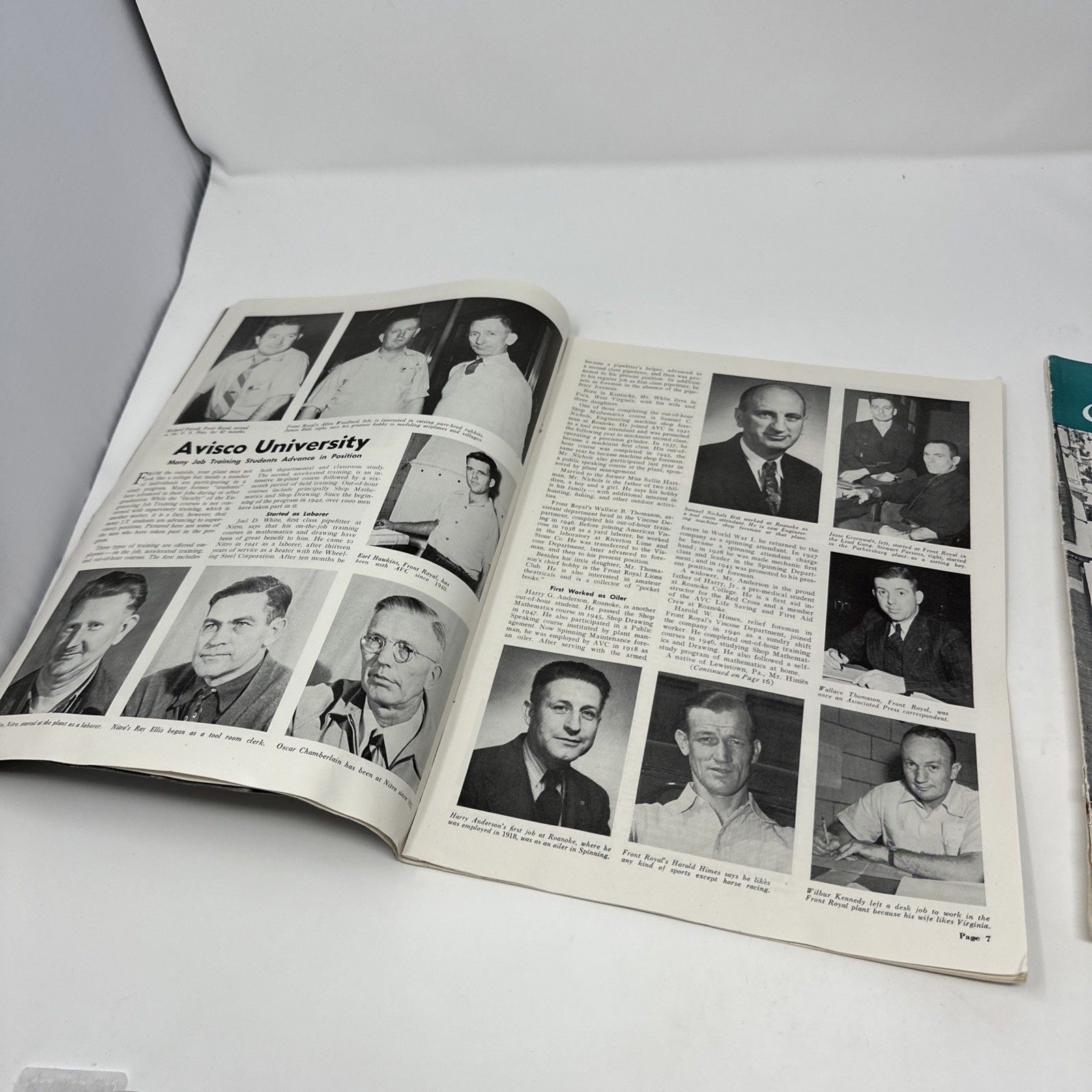 AVISCO News Vintage Febuary April 1948 Old Biotechnology Company Staff Photos