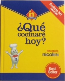 ¿QUÉ cocinaré HOY? Recetario nicolini. Best Seller. Tapa dura.