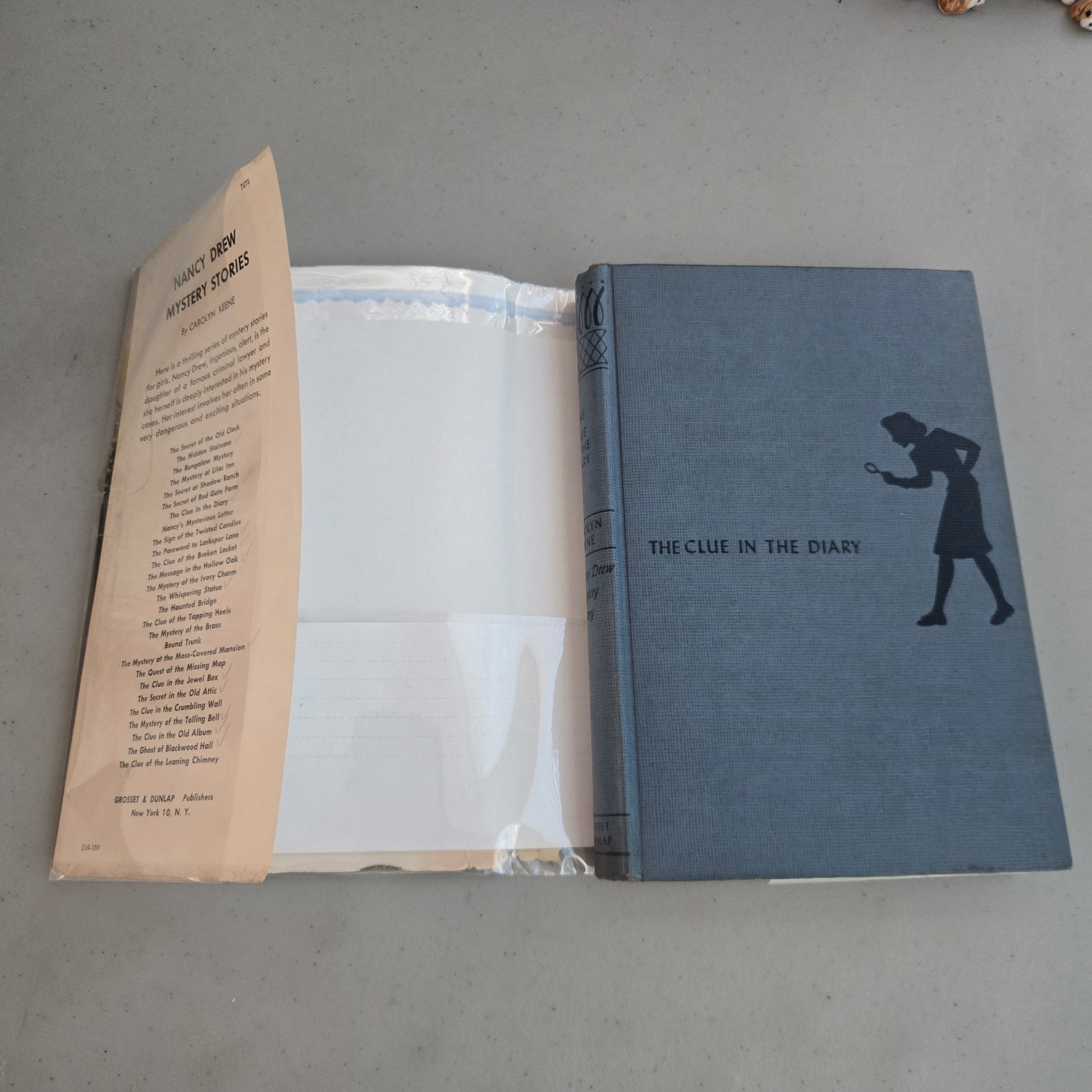 Nancy Drew #7 THE CLUE IN THE DIARY by Carolyn Keene 1932 HCDJ