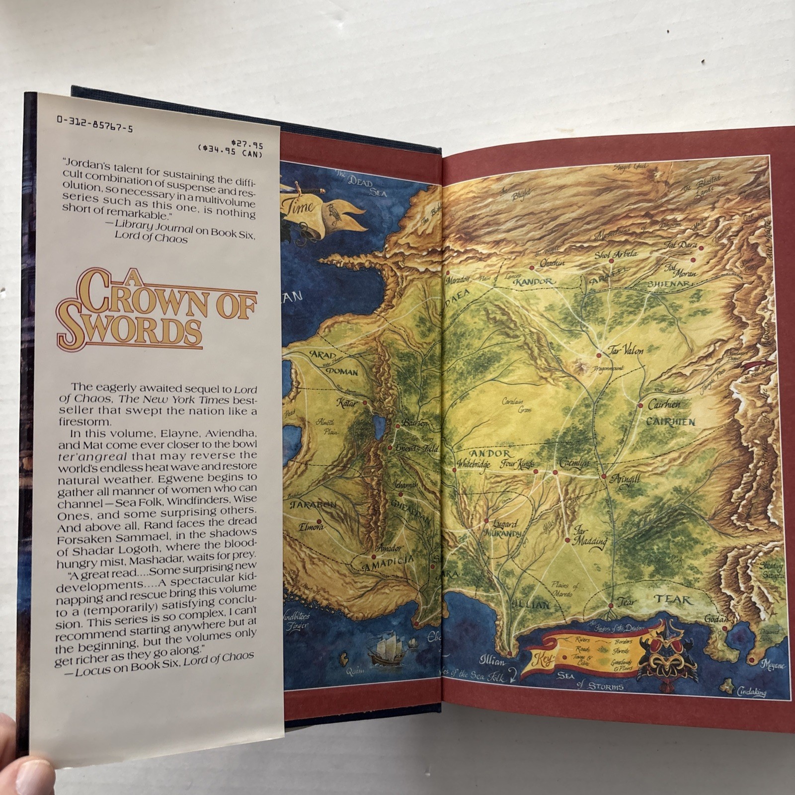 A Crown of Swords Book 7 Wheel of Time by Robert Jordan 1st/1st Ed Printing WOT