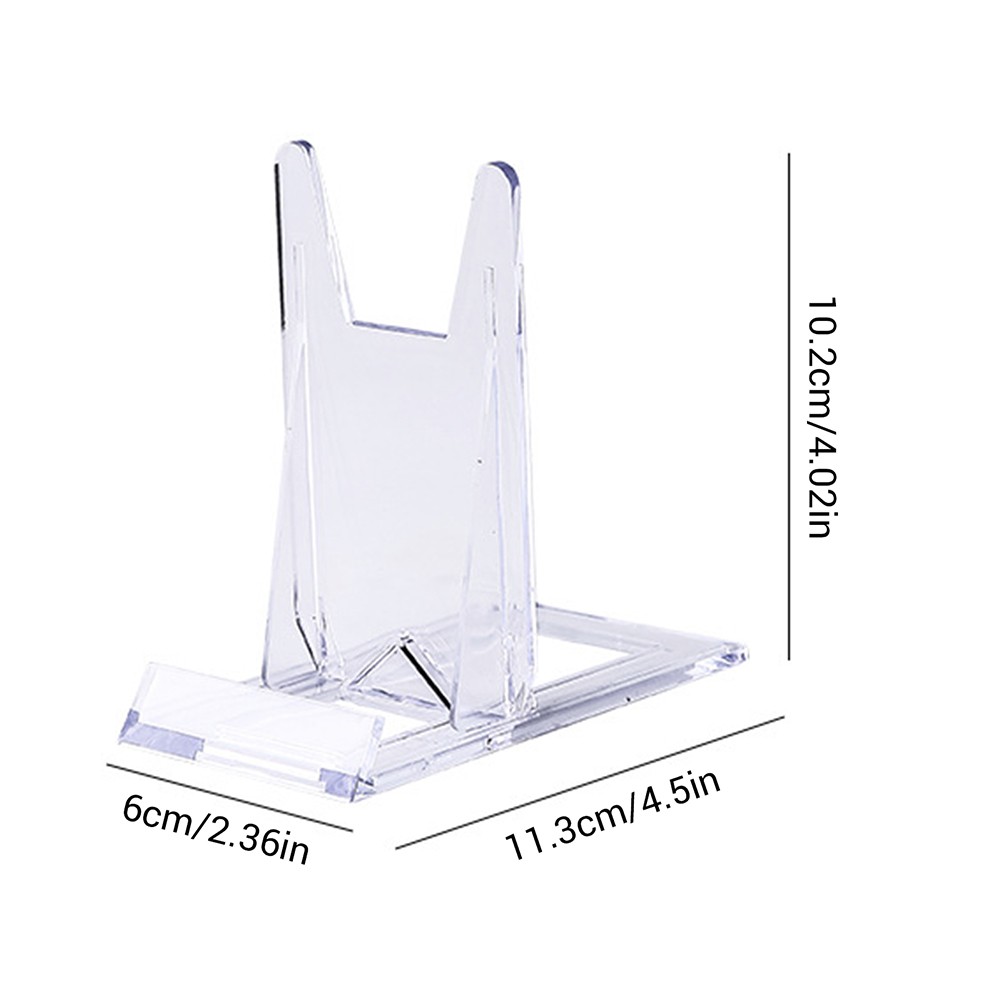 5PACK Clear Acrylic Stand Easel for Sports Trading Cards,Photos,Plates,Phones