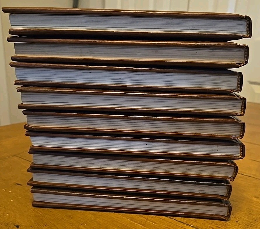 LOT of 9 Time Life Books “The Old West” Vintage 1970s Faux Leather Bound