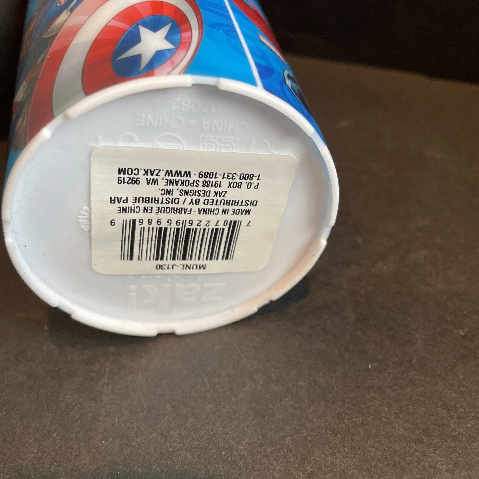 Marvel Avengers Heroes Characters 16oz Sports Tumbler w/ Straw Blue