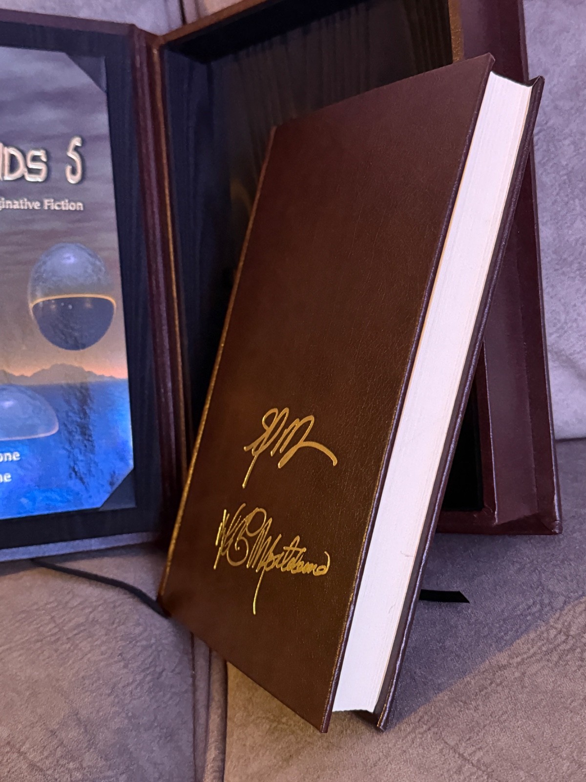 Stephen king SIGNED Borderlands 5 Anthology of Imaginative Fiction Lettered 2003