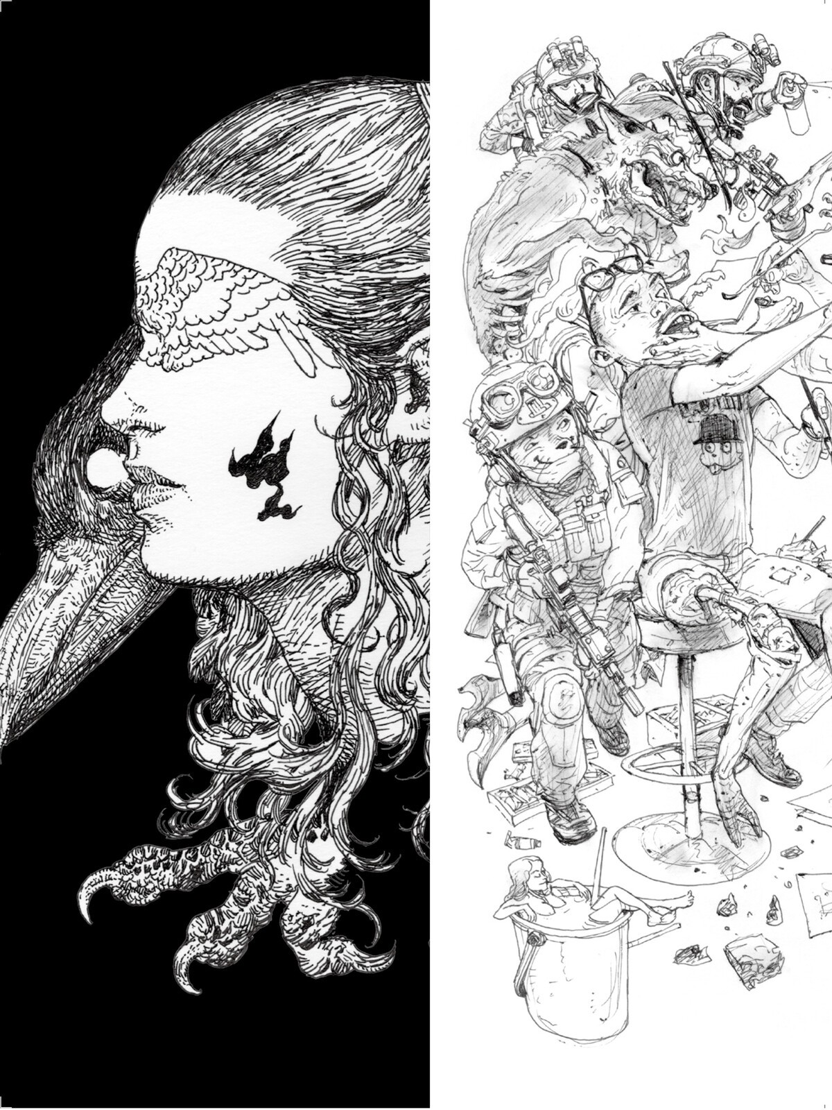Katsuya Terada + Kim Jung Gi Illustration Book Art Book Japanese