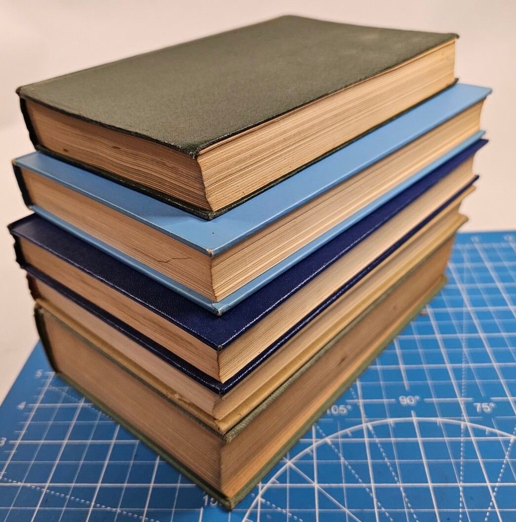 Lot of 5 Vintage Books for Staging, Decoration, Collectable Hardbacks