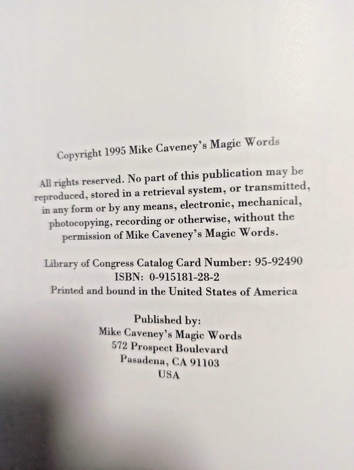 CARTER THE GREAT BY MIKE CAVENEY 1st EDITION 1995 BOOK 991 of 1000