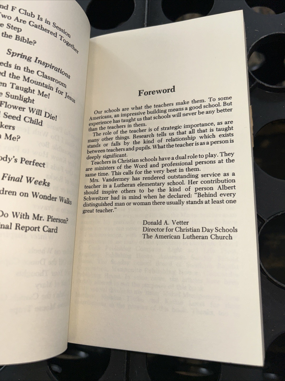Teacher’s Report Card by Mary Vandermey (1977, Trade Paperback) K49