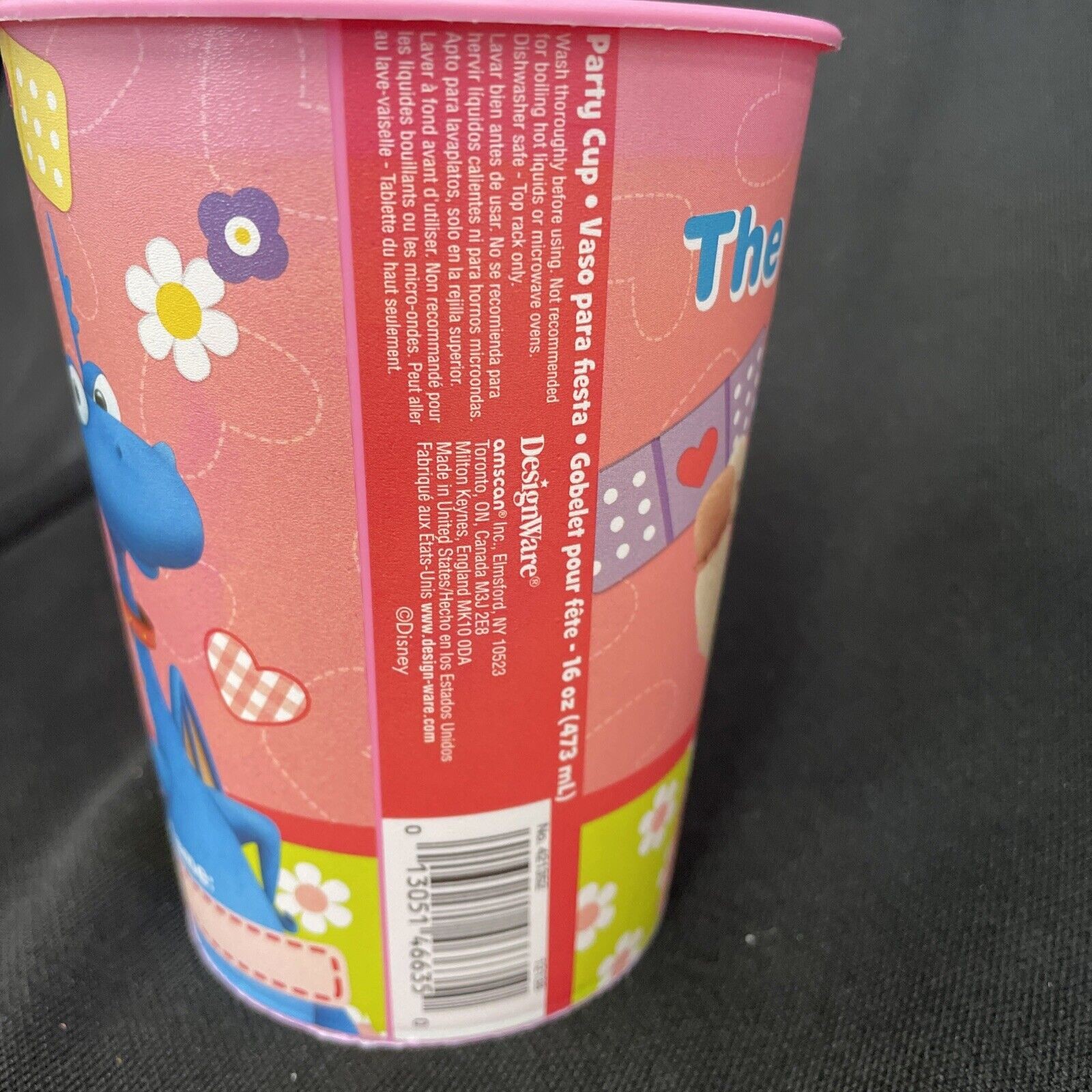 Designware 16oz Party Cup Doc McStuffin Plastic Favor Lot Of 6