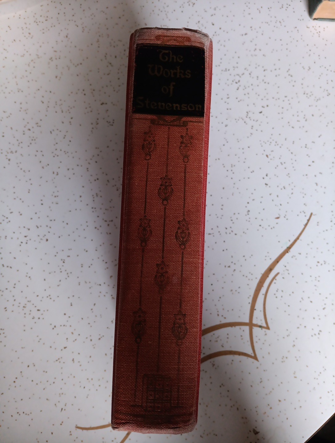 1920s Antique Book The WORKS OF ROBERT LOUIS STEVENSON Red Hardcover Collectable