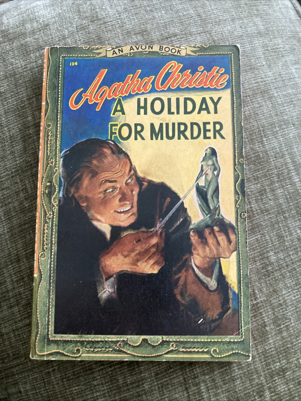 Crime Vintage Pb, A Holiday For Murder by Agatha Christie, Avon 124, 1947, G+