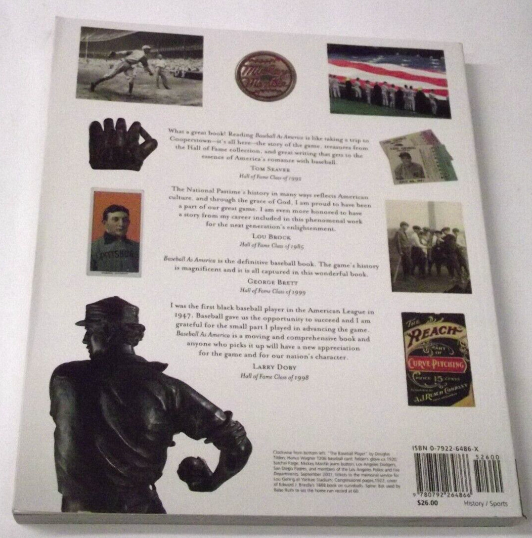 New 2002 Baseball As America BIG Picture Book 320 Pages Premium Cover Natl Geogr