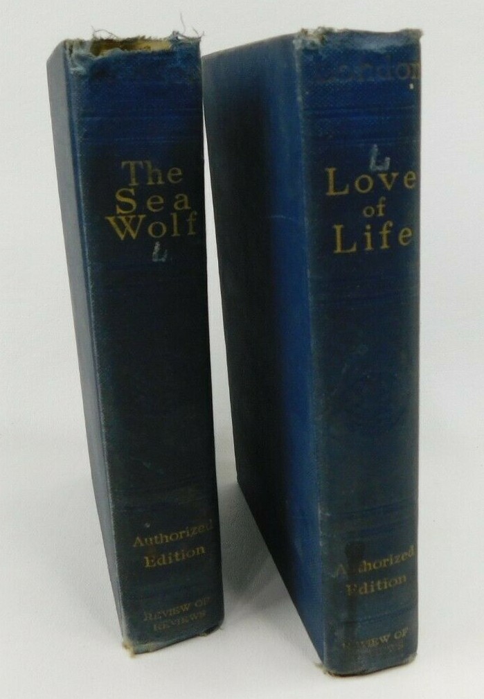 The Sea-Wolf 1912 Love Of Life 1919 JACK LONDON Authorized Edition 2 Set Books