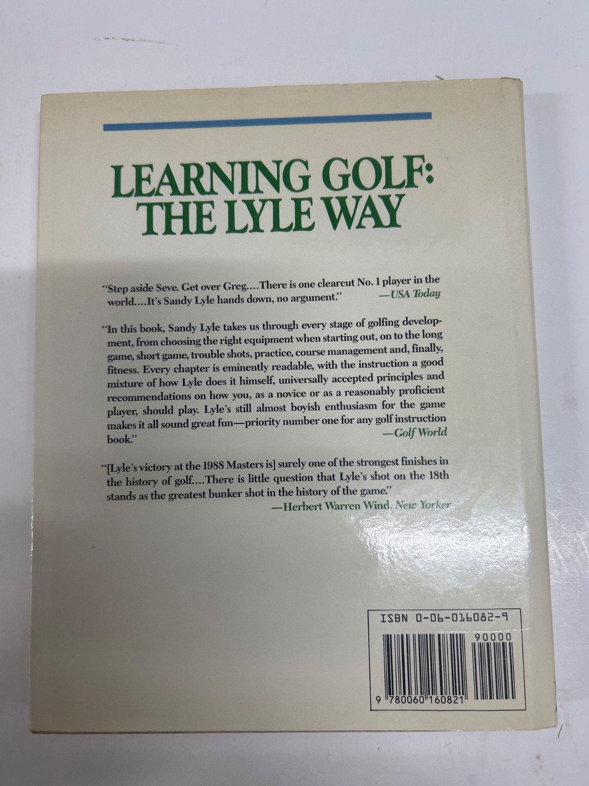 2 Vintage Golf Books “Learning Golf:The Lyle Way” & “Harvey Penick” 1986