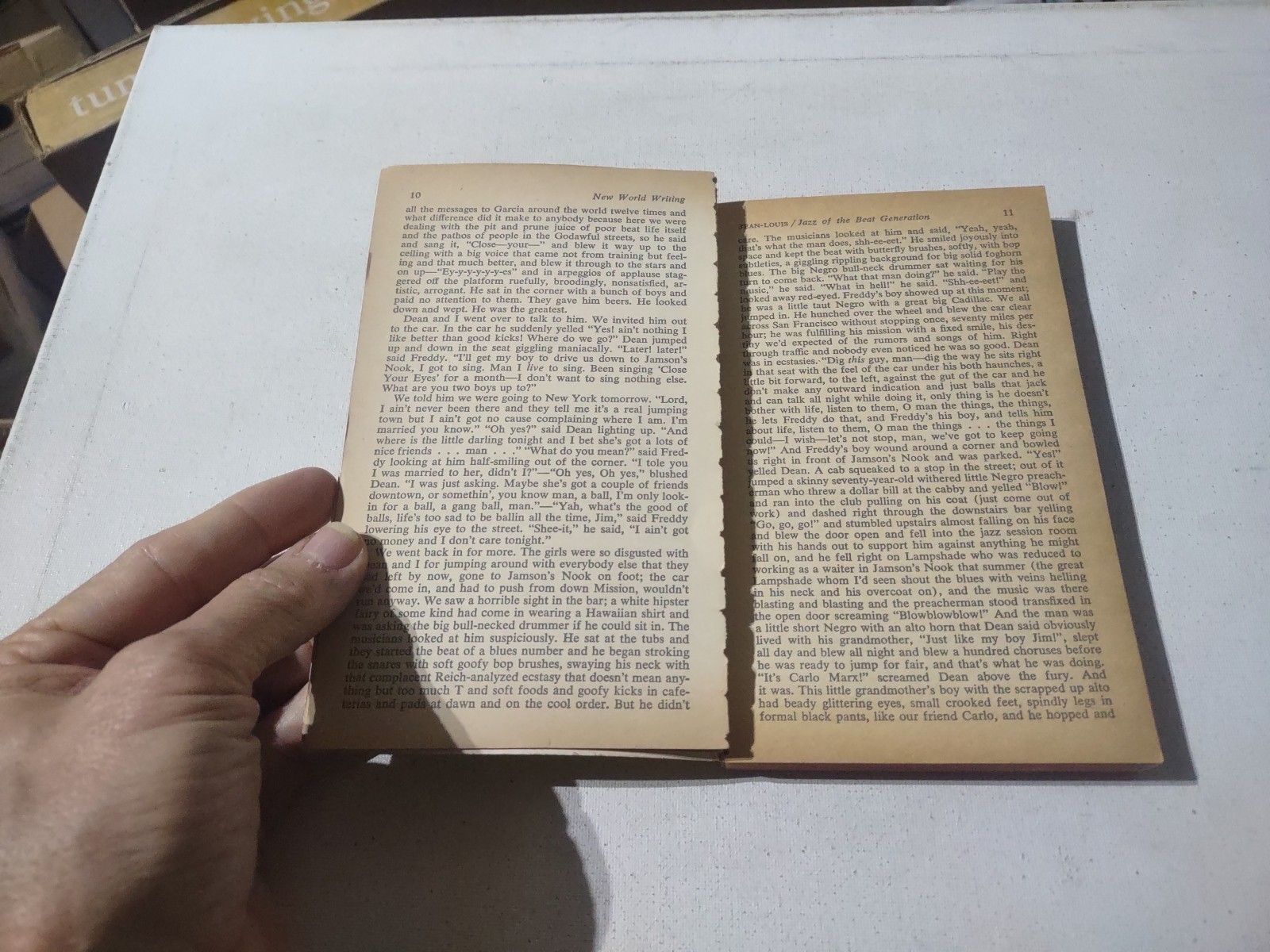 1955 NEW WORLD WRITING 7TH MENTOR SELECTION PULP PB BOOK JACK KEROUAC LOOSE PGS
