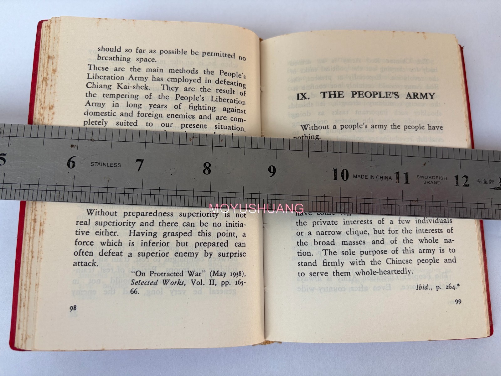 1966″ Full Edition Quotations From Chairman Mao Tse-Tung Little Red Book English