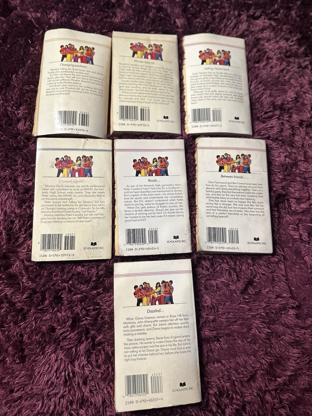 COUPLES-M.E. COOPER- Paperback Books Lot Of 7 Worn And In Fair Conditions- 80’s