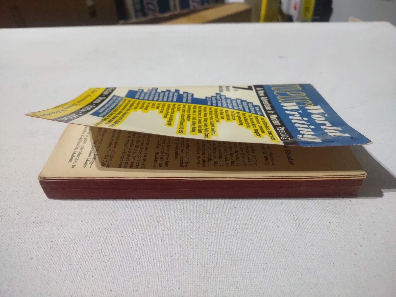 1955 NEW WORLD WRITING 7TH MENTOR SELECTION PULP PB BOOK JACK KEROUAC LOOSE PGS