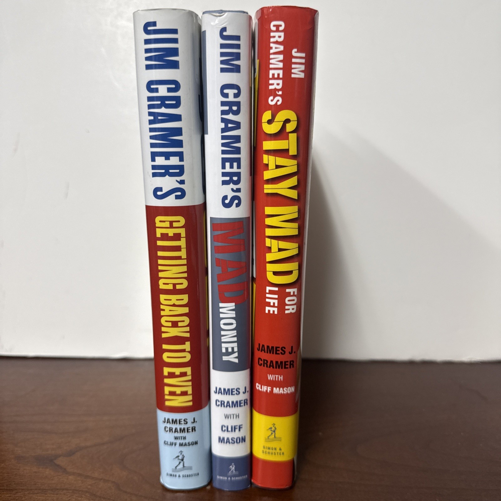 Lot of 3 Jim Cramer Books: Getting Back To Even, Mad Money, Stay Mad