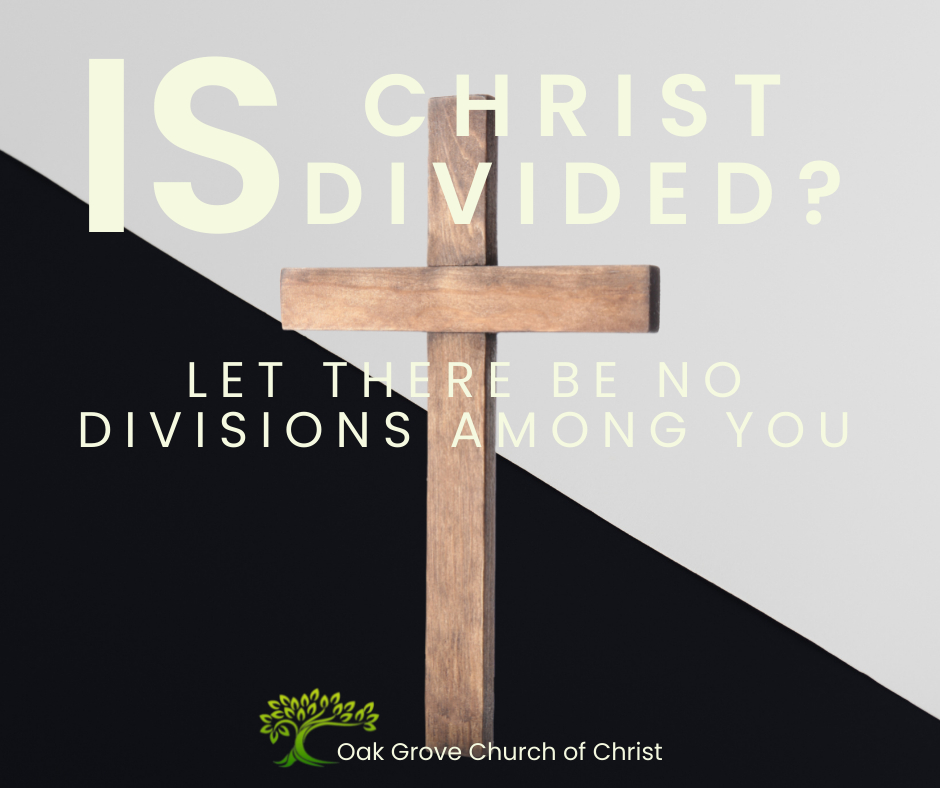 Is Christ Divided: Let There be No Divisions Among You